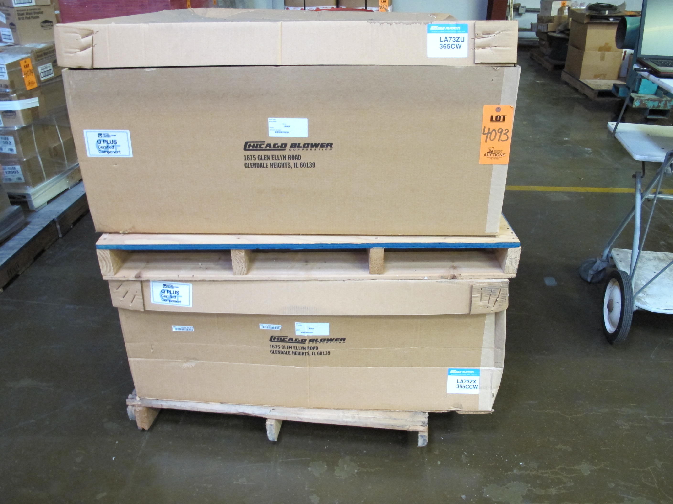 (2) VANES. CLOCKWISE WITH INLET CONE. LOADING & HANDLING FEE $15-4093